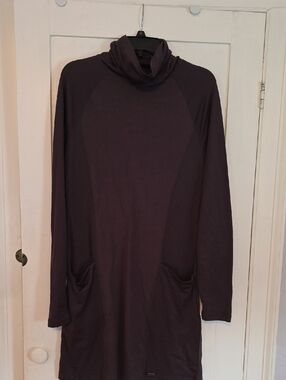 Eastern Mountain Sports Brown Long Sleeve Tunic Dress